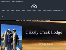 Tablet Screenshot of grizzlycreeklodge.com
